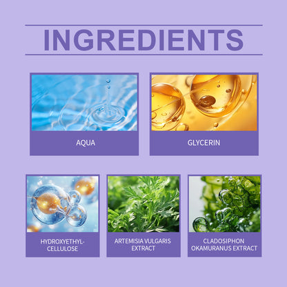 Máscara para os pés OceAura (embalagem) alivia o desconforto nos pés, limpa suavemente, aumenta o conforto, firma e hidrata a pele