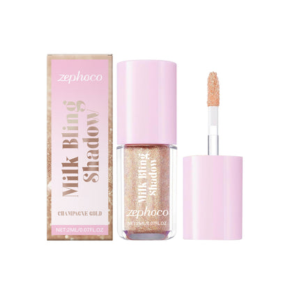 Sombra líquida Zephoco Color Pearl, linha de sombras para olhos com cores naturais e de longa duração, perfeita para maquiagem de festa