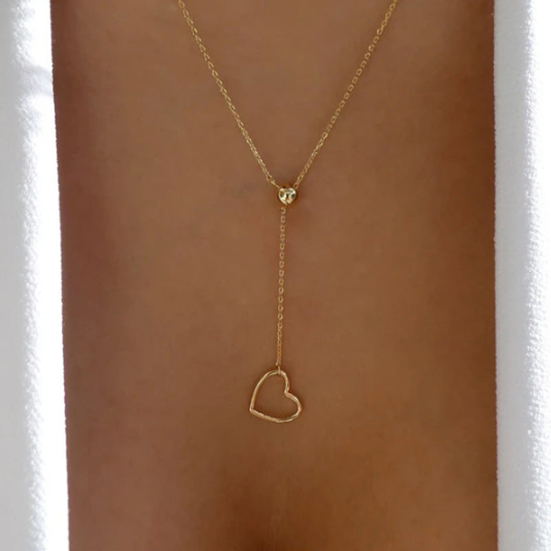 Colares elegantes em várias camadas, corrente longa com cristais