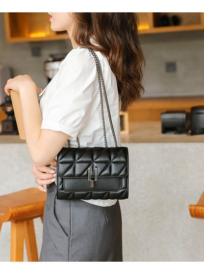 Bolsa com corrente de cristais, transversal de ombro, moderna e versátil, com grande capacidade