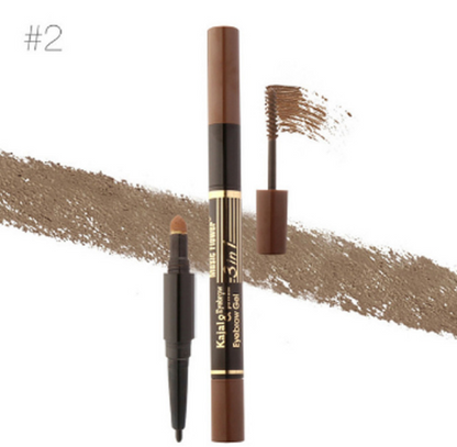 Kit de maquiagem para sobrancelhas, delineador, pó para sobrancelhas e pincel. Longa duração, à prova d'água e de secagem rápida