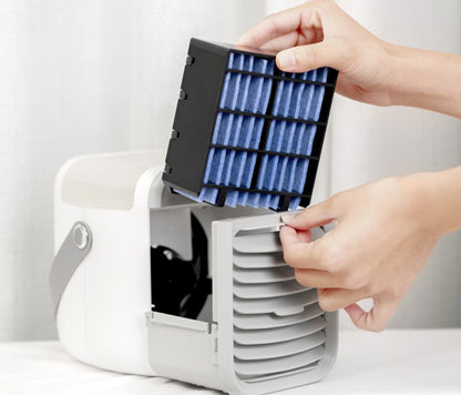 Ventilador portátil de resfriamento a água, ar condicionado doméstico para mesa com carregamento USB