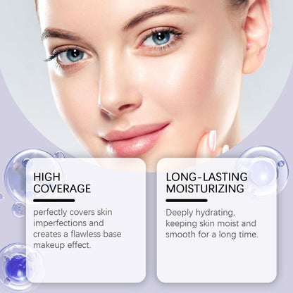 Base corretiva Eelhope Air Cushion hidratante, fácil de aplicar, iluminadora, leve para maquiagem facial