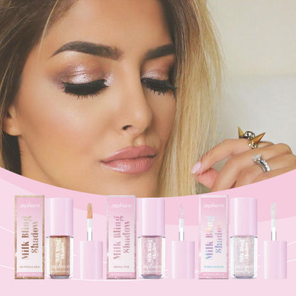 Sombra líquida Zephoco Color Pearl, linha de sombras para olhos com cores naturais e de longa duração, perfeita para maquiagem de festa