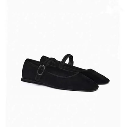 Sapatilhas de bico quadrado