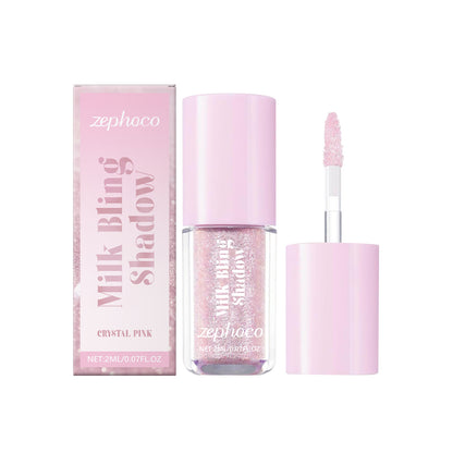 Sombra líquida Zephoco Color Pearl, linha de sombras para olhos com cores naturais e de longa duração, perfeita para maquiagem de festa