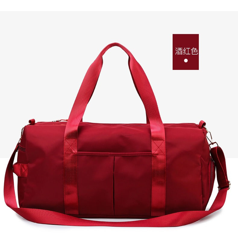 Bolsa esportiva para academia com compartimento para sapatos, ideal para viagens curtas, e atividades de fins de semana