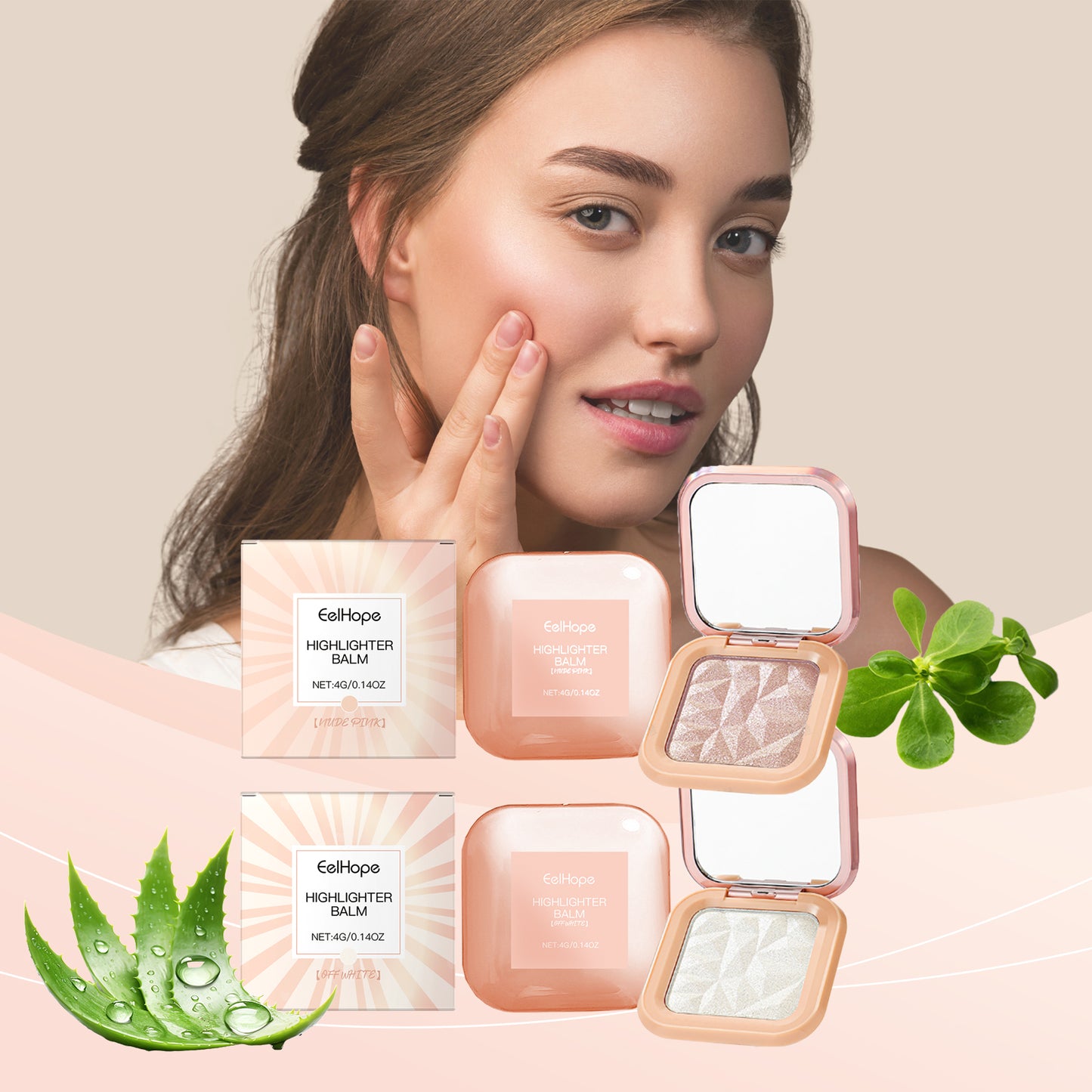 Quicksand High Disc Party Dance Makeup Brightening Face Shining 3D Contouring Highlights