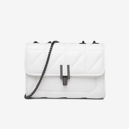 Bolsa com corrente de cristais, transversal de ombro, moderna e versátil, com grande capacidade